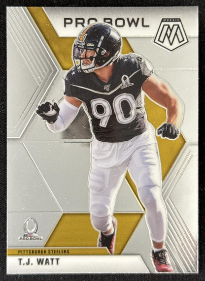 T.J. Watt 2020 Panini Mosaic Steelers Sports Trading Card