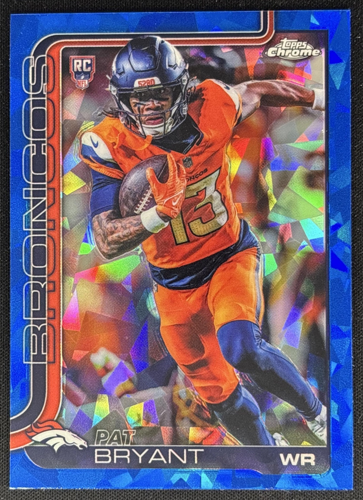 Pat Bryant 2025 Topps Chrome Sapphire Broncos Sports Trading Cards