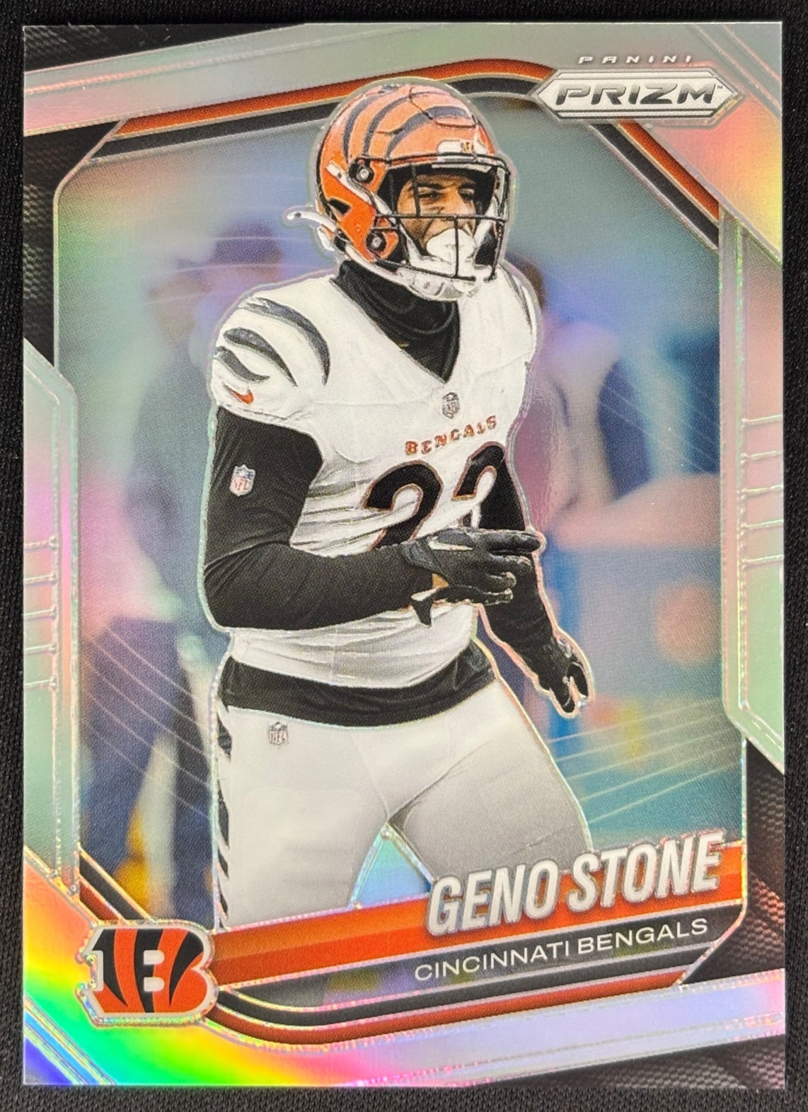 Geno Stone 2025 Prizm Silver Bengals Sports Trading Card