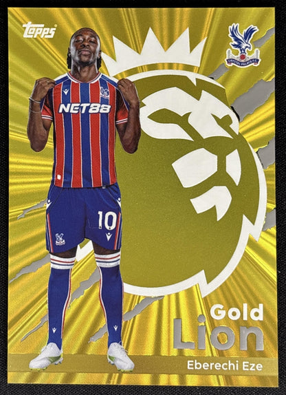 Eberechi Eze 2025 Topps Premier League Gold Lion Crystal Palace
