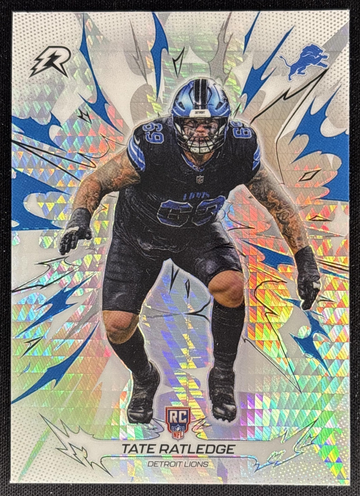 Tate Ratledge 2025 Topps Resurgence Prism Refractor Lions