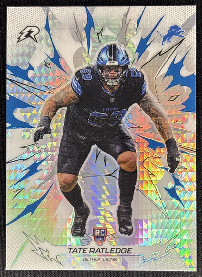 Tate Ratledge 2025 Topps Resurgence Prism Refractor Lions