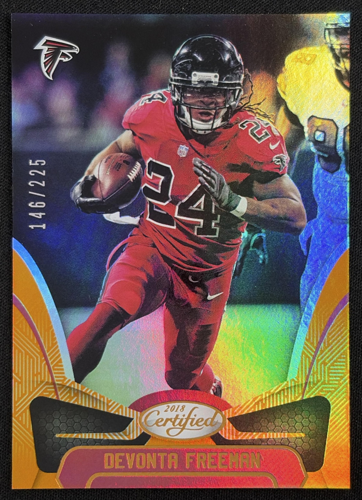 Devonta Freeman 2018 Panini Certified Mirror Orange /225 Falcons