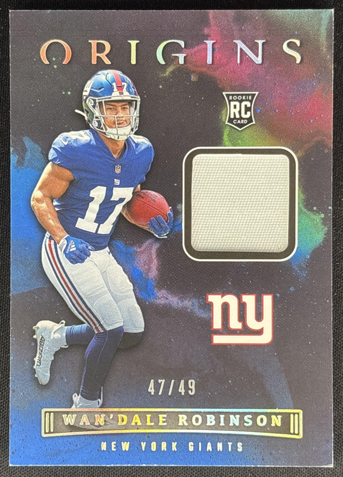 Wan Dale Robinson 2022 Panini Origins Rookie Patches Blue /49 Giants Default Title Sports Trading Cards