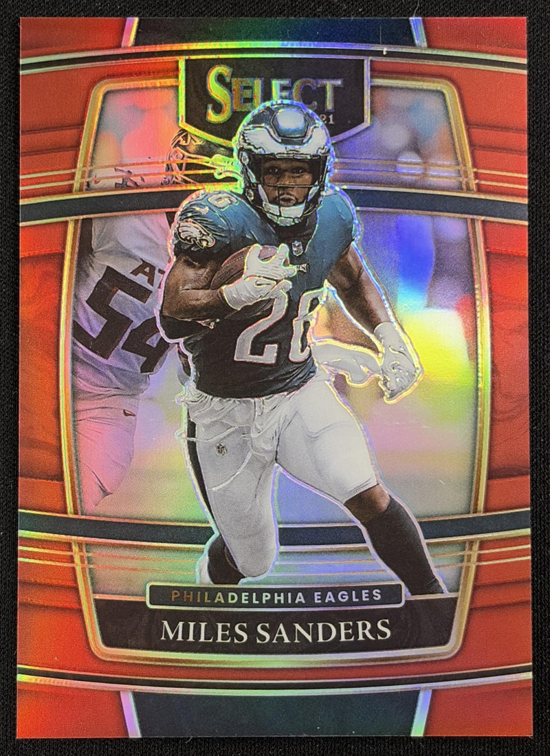 Miles Sanders 2021 Panini Select Red Prizm /99 Eagles