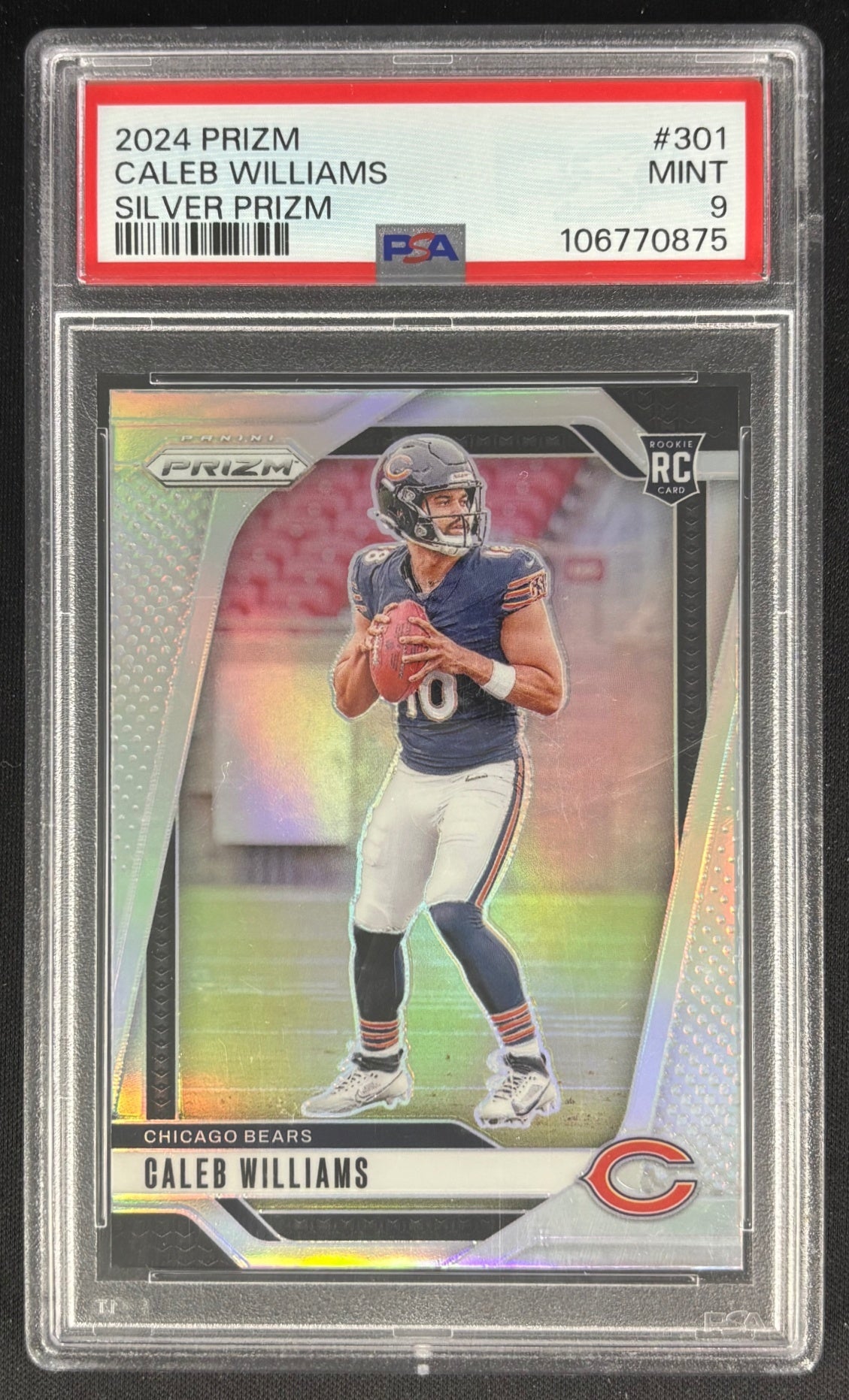 Caleb Williams 2024 Prizm Silver PSA 9 Bears