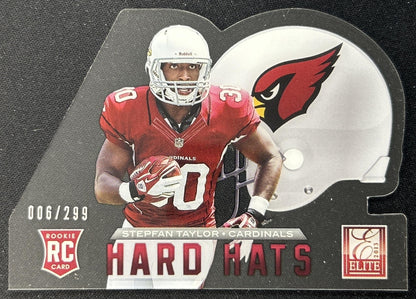 Stepfan Taylor 2013 Panini Elite Rookie Hard Hats /299 Cardinals front