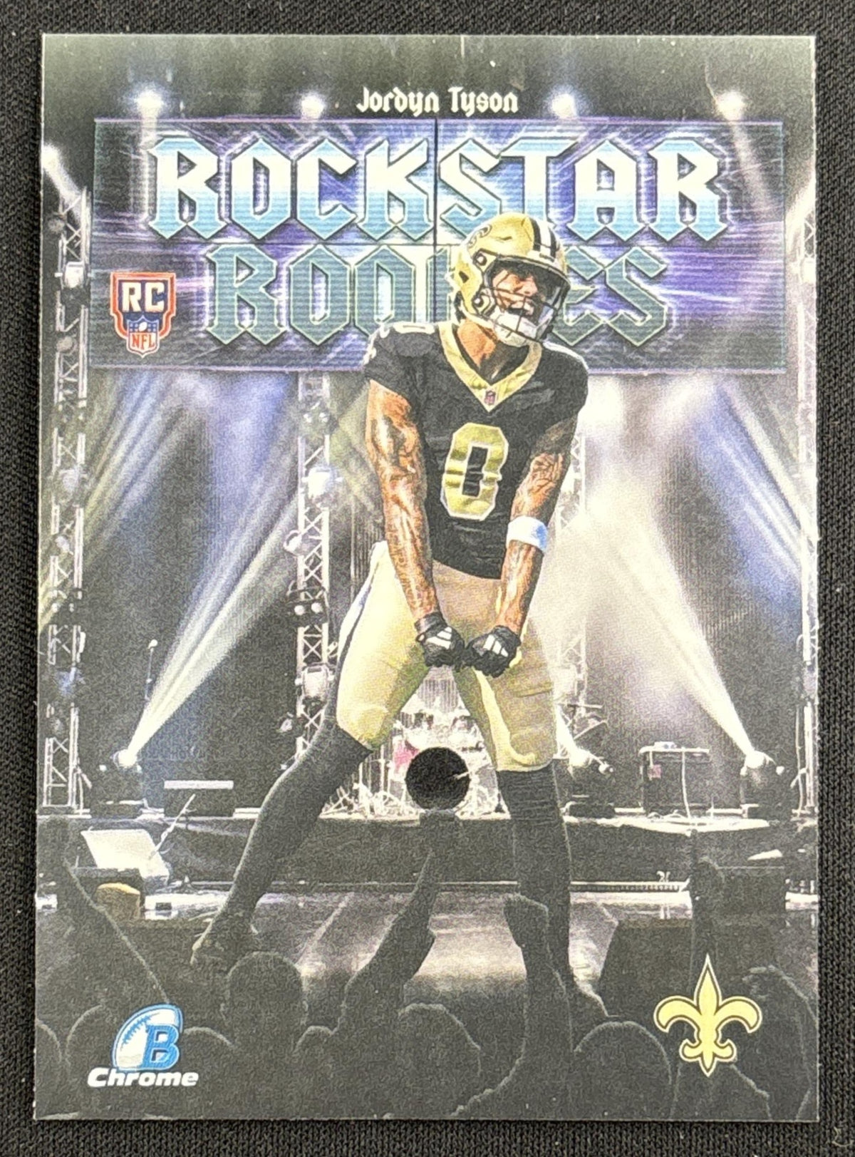Jordyn Tyson 2026 Bowman Rockstar Rookies Saints #2