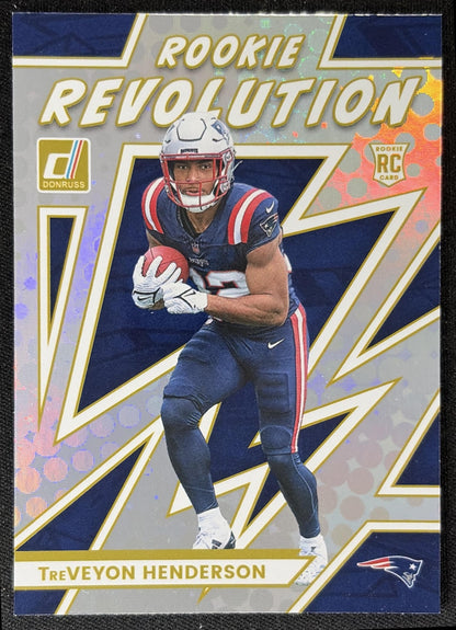 TreVeyon Henderson 2025 Panini Donruss Rookie Revolution Patriots