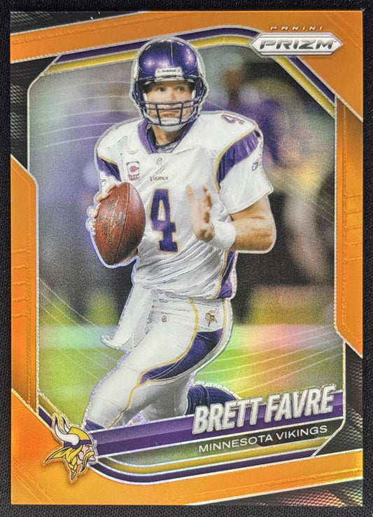 Brett Favre 2025 Panini Prizm Orange /249 Vikings