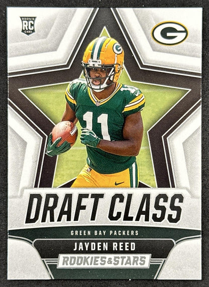 Jayden Reed 2023 Panini Rookies & Stars Draft Class Packers Front