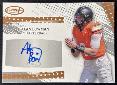 Alan Bowman 2025 Aspire Auto Sports Trading Cards
