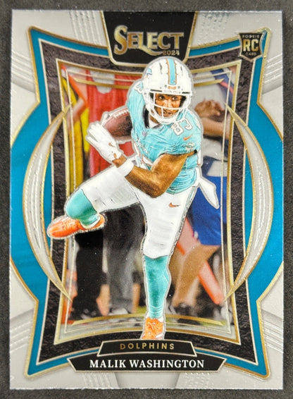 Malik Washington 2024 Select Concourse Dolphins Sports Trading Cards