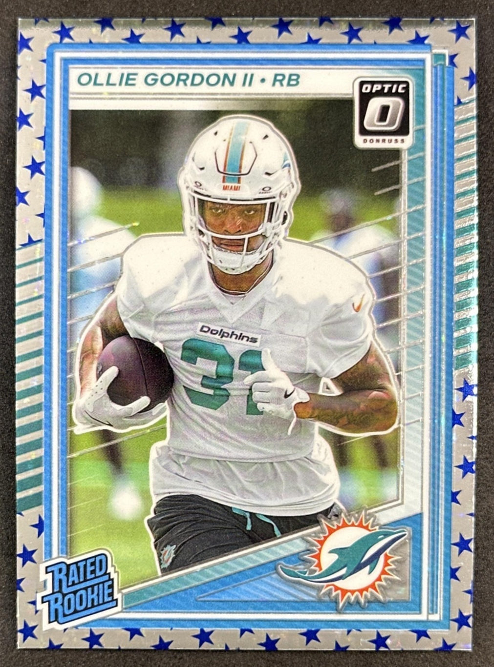 Ollie Gordon II 2025 Panini Donruss Optic Rated Rookie Stars Prizm Dolphins Default Title Sports Trading Cards