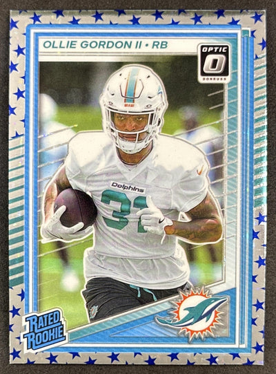 Ollie Gordon II 2025 Panini Donruss Optic Rated Rookie Stars Prizm Dolphins Default Title Sports Trading Cards