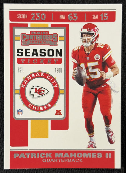 Patrick Mahomes II 2019 Panini Contenders Chiefs