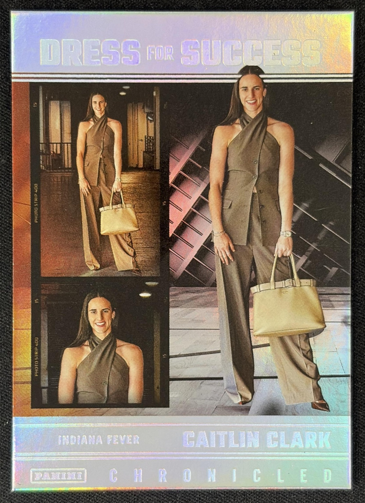 Caitlin Clark 2025 Panini Chronicled Dress For Success Holo Fever 61 Indiana Fever Sports Trading Card