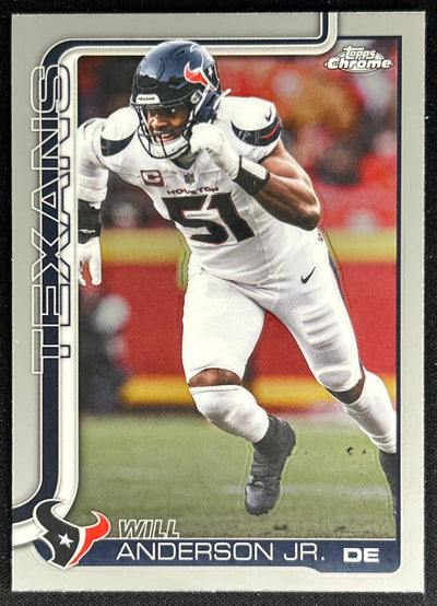 Will Anderson Jr. 2025 Topps Chrome Texans Sports Trading Cards