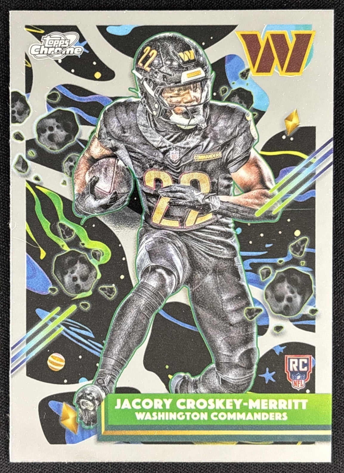 Jacory Croskey-Merritt 2025 Topps Cosmic Chrome Commanders