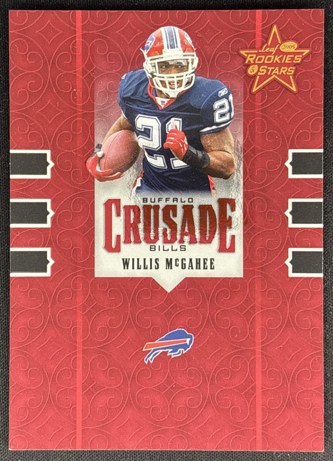 Willis McGahee 2005 Leaf Rookies & Stars Crusade Red /1250 Bills