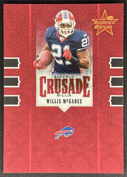 Willis McGahee 2005 Leaf Rookies & Stars Crusade Red /1250 Bills