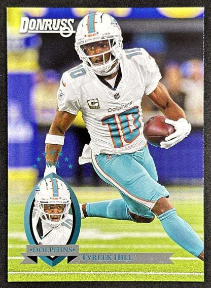 Tyreek Hill 2025 Panini Donruss Retro 1995 Dolphins Sports Trading Cards