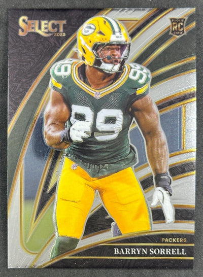 Barryn Sorrell Select Club Level Green Bay Packers Sports Trading Cards