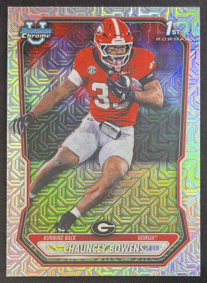 Chauncey Bowens 2026 Bowman Chrome Prospects Mojo Refractor Bulldogs