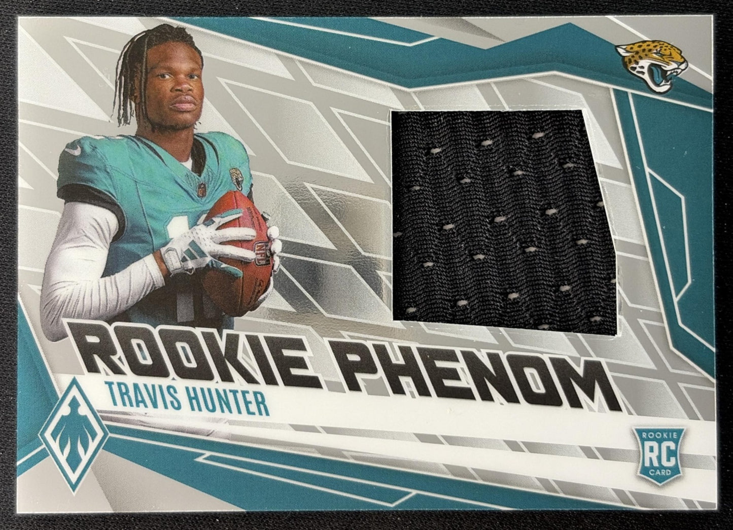 Travis Hunter 2025 Panini Phoenix Rookie Phenom Jersey /699 Jaguars Sports Trading Cards