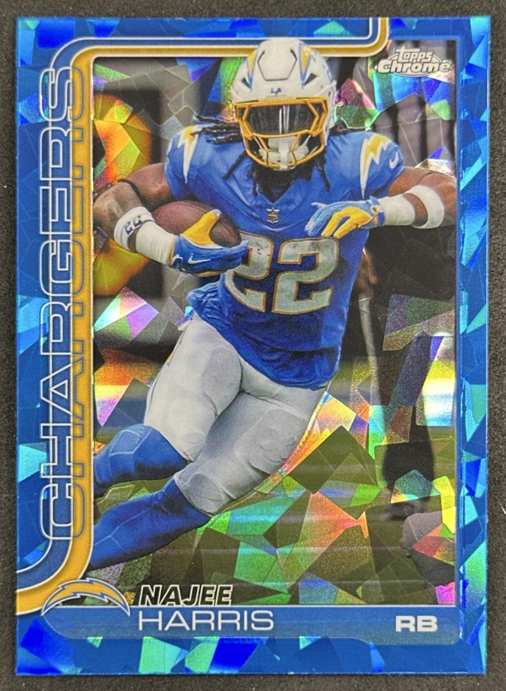 Najee Harris 2025 Topps Chrome Sapphire Chargers