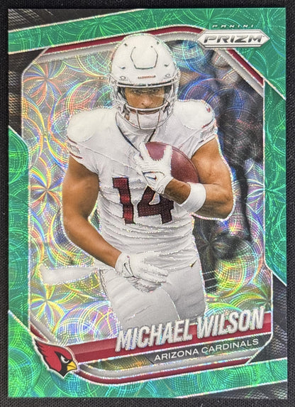 Michael Wilson 2025 Panini Prizm Green Scope /75 Cardinals Default Title Football