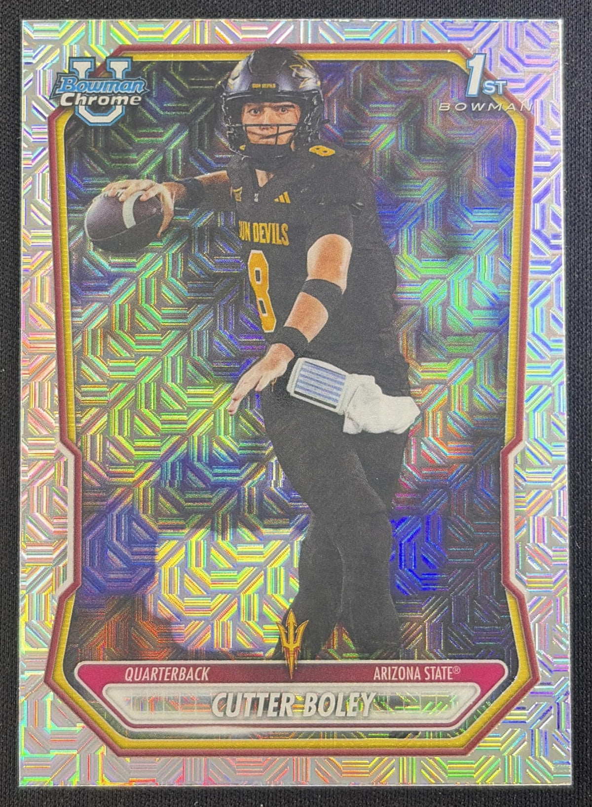 Cutter Boley 2026 Bowman Chrome Prospects Mojo Refractor Sun Devils