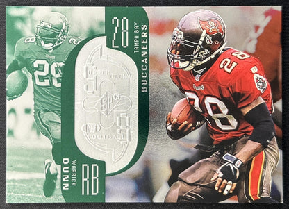 Warrick Dunn 1998 SPx Finite /7600 Buccaneers front