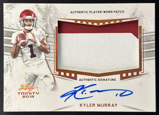 Kyler Murray 2019 Leaf Trinity Patch Auto Sooners Sports Trading Cards