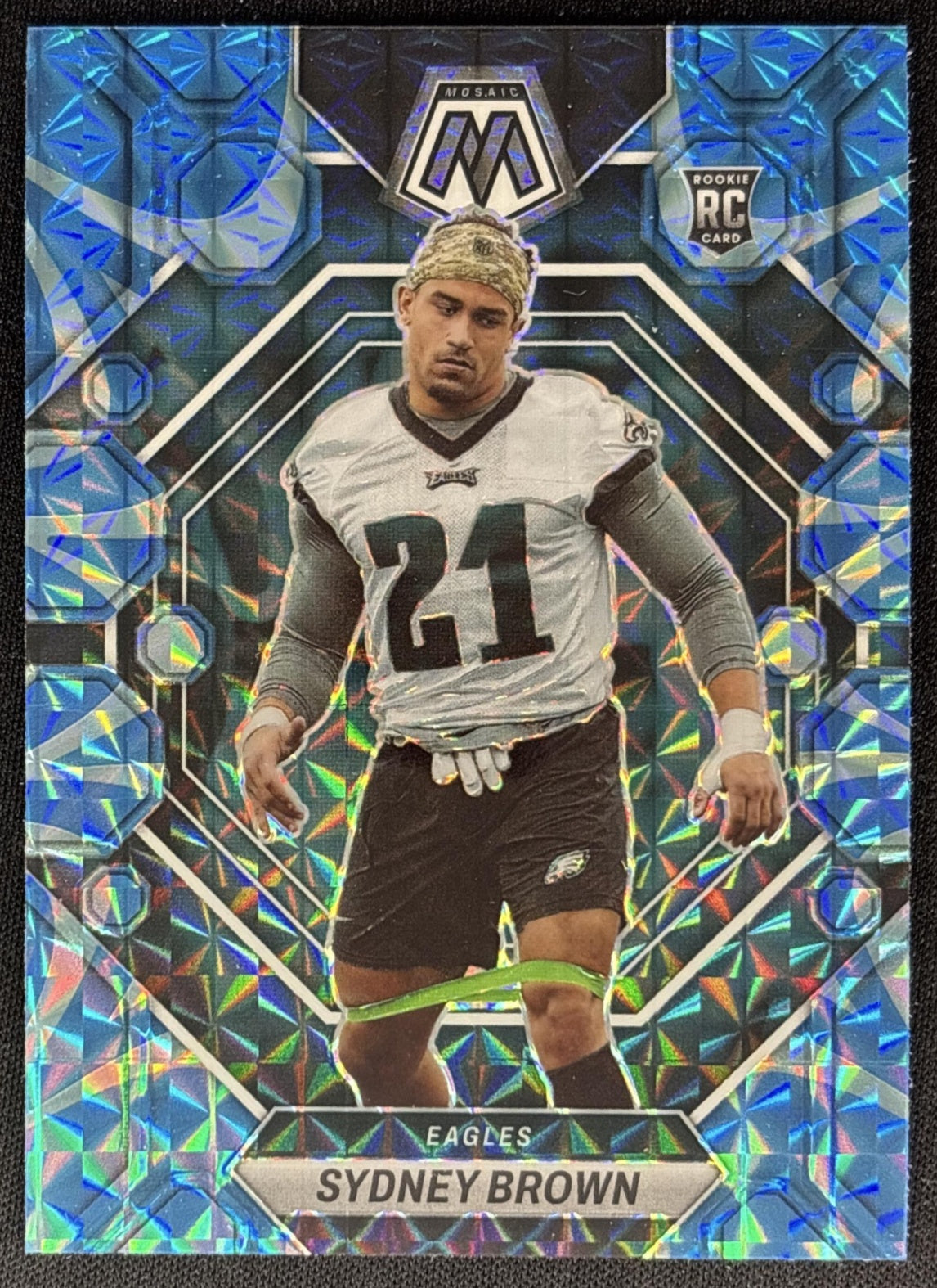 Sydney Brown 2023 Panini Mosaic Reactive Blue Mosaic Eagles Sports Trading Cards