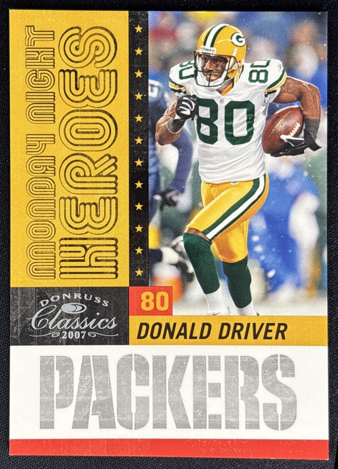Donald Driver 2007 Donruss Classics Monday Night Heroes Silver /250 Packers
