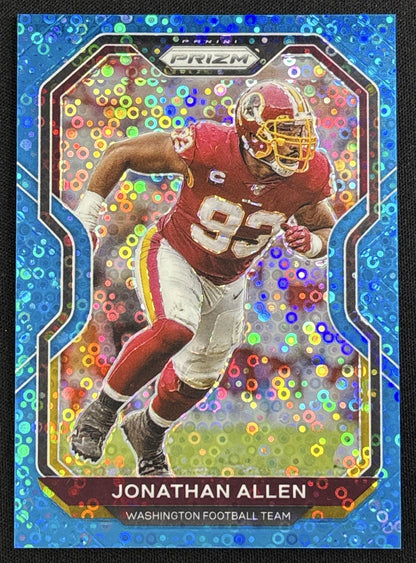 Jonathan Allen 2020 Panini Prizm No Huddle Blue /79 Sports Trading Card