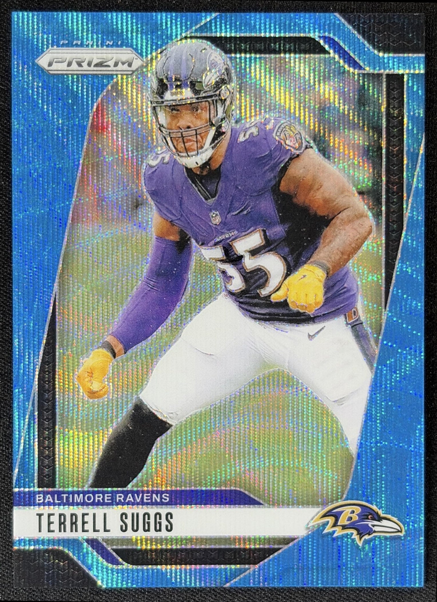 Terrell Suggs 2024 Panini Prizm Blue Wave /230 Ravens