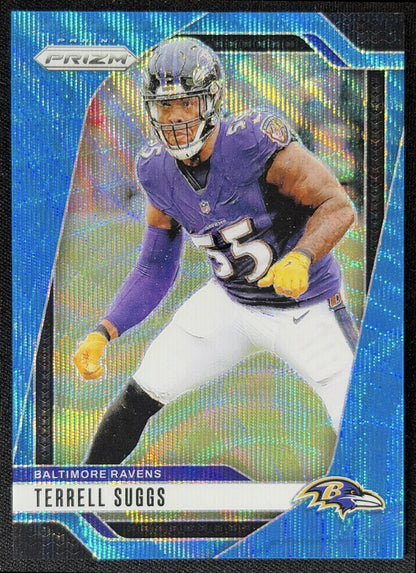Terrell Suggs 2024 Panini Prizm Blue Wave /230 Ravens