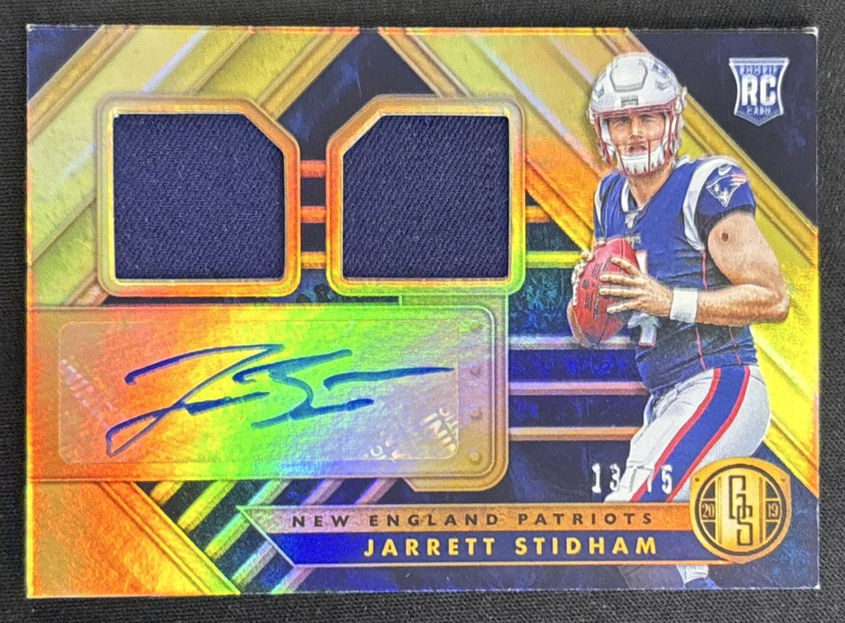 Jarrett Stidham 2019 Panini Gold Standard /75 Patriots Default Title Sports Trading Card