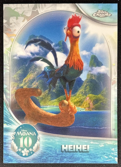 Heihei 2026 Topps Chrome Disney Moana 10th Anniversary front