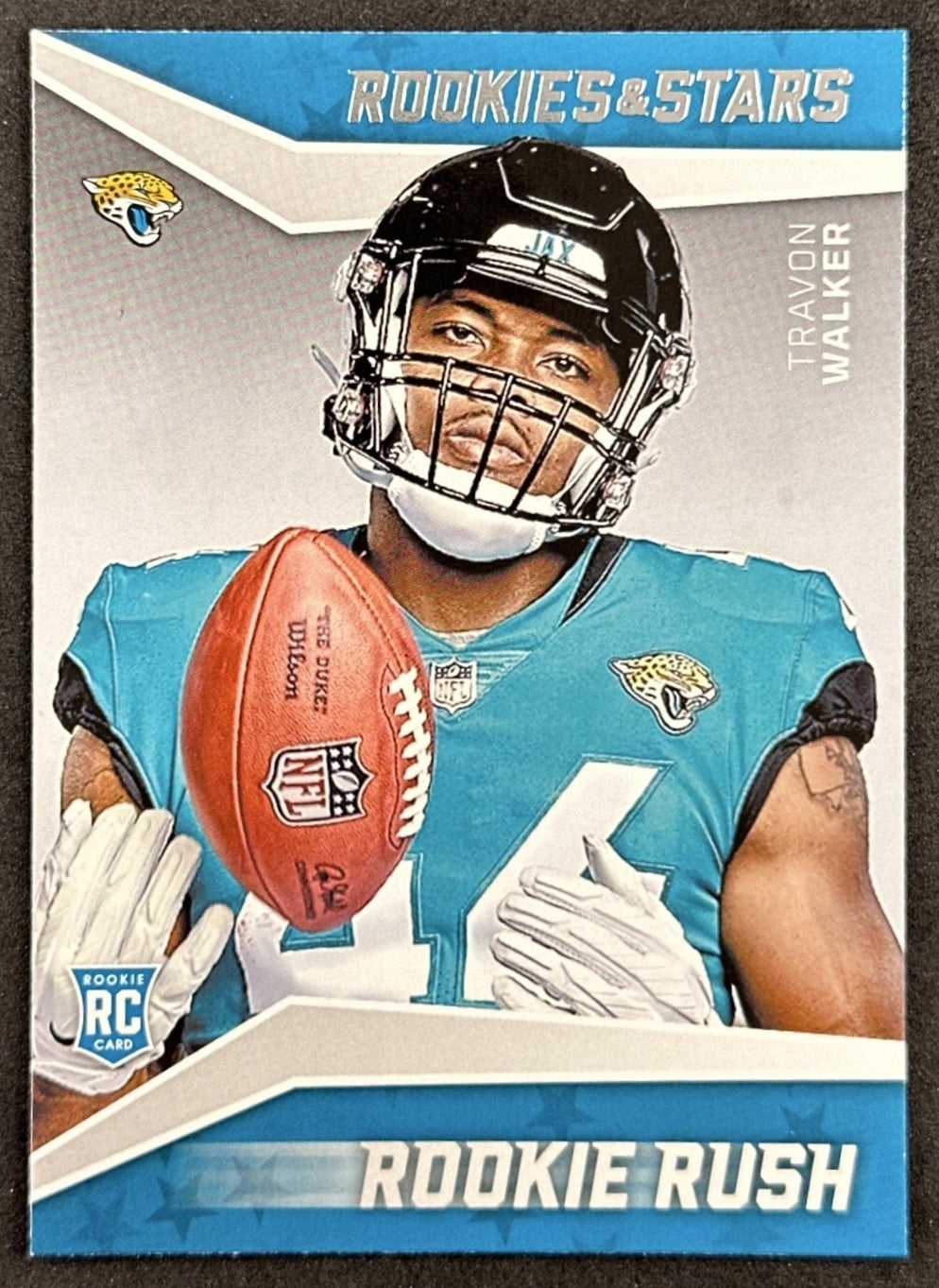 Travon Walker 2022 Panini Rookies & Stars Rookie Rush Jaguars front sports trading card