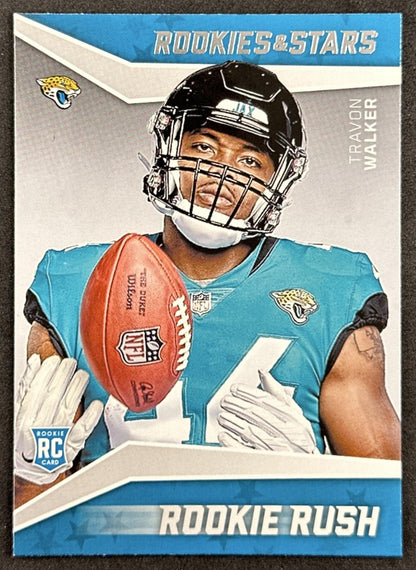 Travon Walker 2022 Panini Rookies & Stars Rookie Rush Jaguars front sports trading card