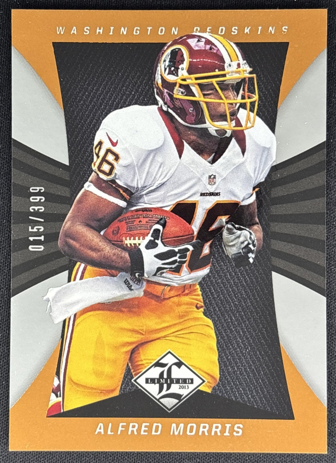 Alfred Morris 2013 Panini Limited /399 Redskins front