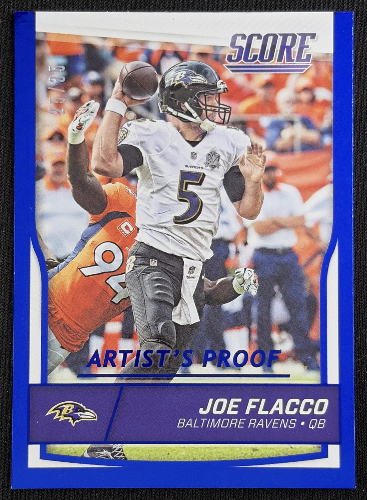 Joe Flacco 2016 Panini Score Artist's Proof /35 Ravens