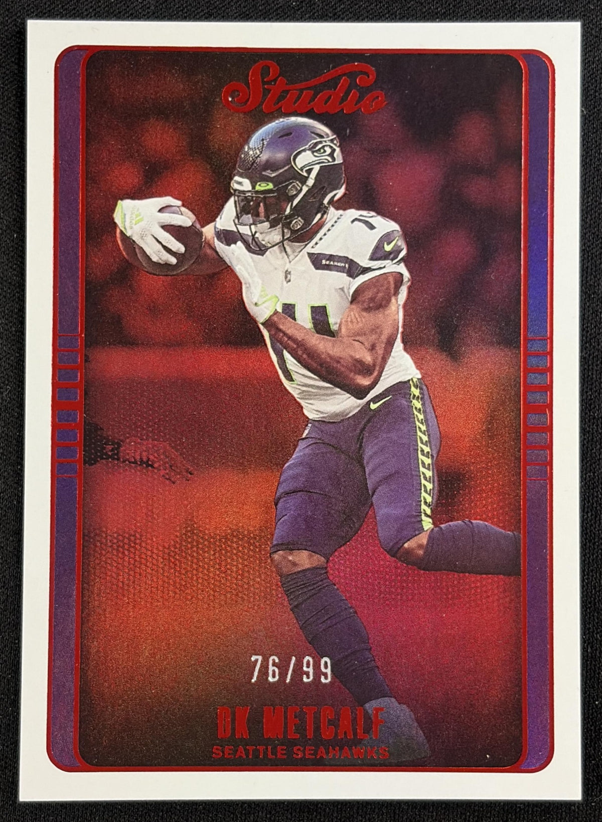 DK Metcalf 2022 Panini Chronicles Studio Red /99 Seahawks Seattle Seahawks