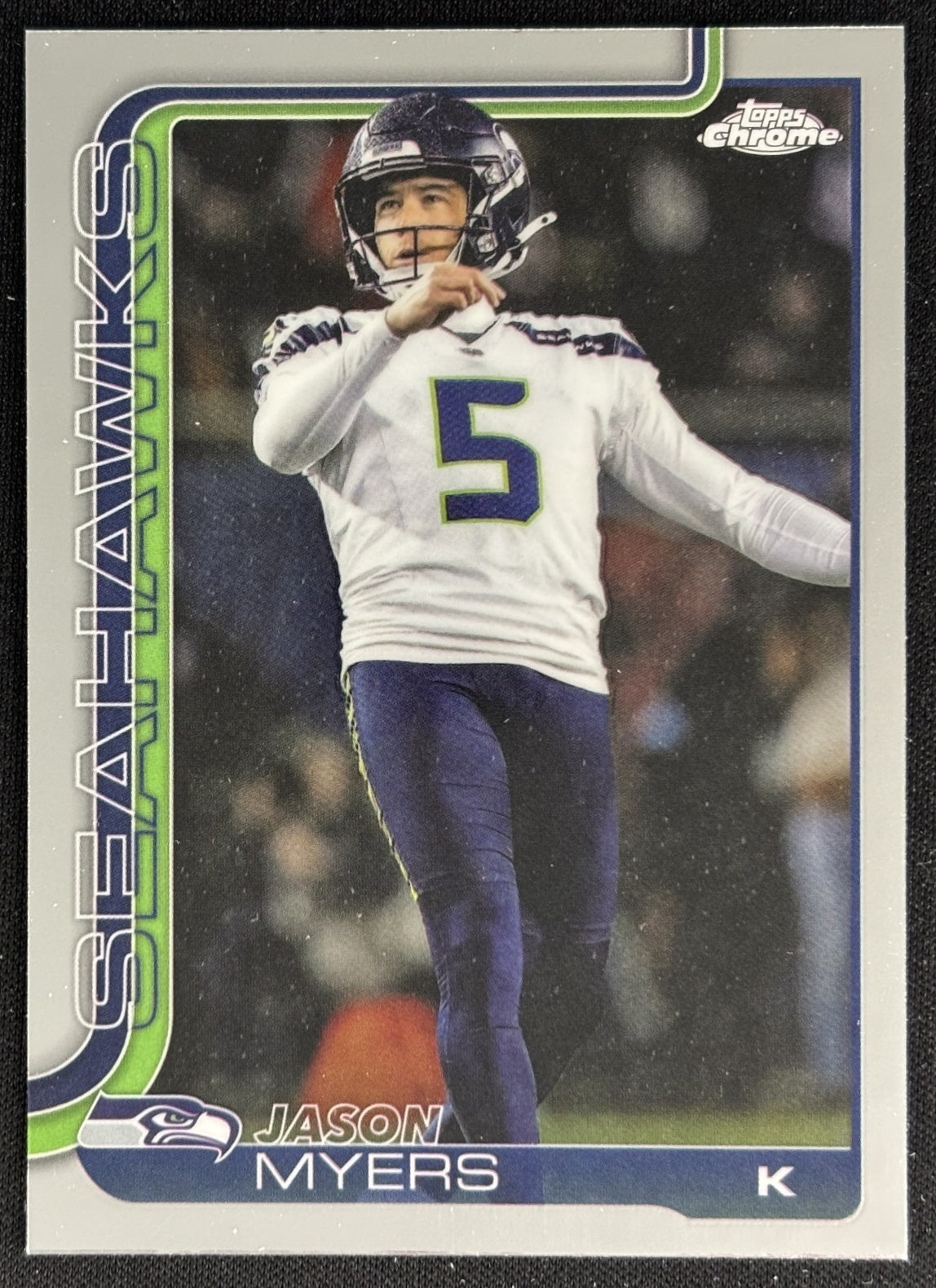 Jason Myers 2025 Topps Chrome Seahawks Default Title Sports Trading Cards