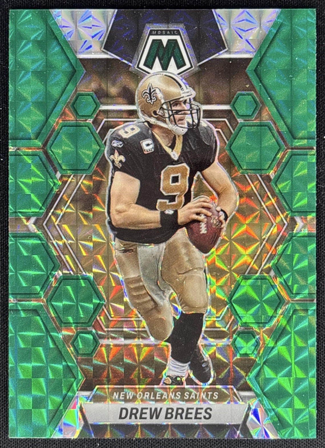 Drew Brees 2023 Panini Mosaic Green Mosaic Saints Sports Trading Cards