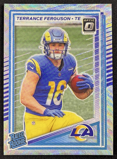Terrance Ferguson 2025 Panini Donruss Optic Rated Rookie Wave Prizm /300 Rams Sports Trading Card
