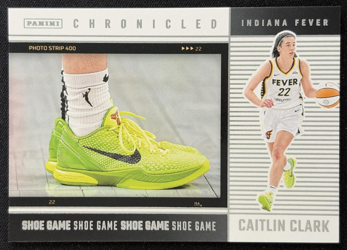 Caitlin Clark 2025 Panini Chronicled Shoe Game Fever 71 Sports Trading Card